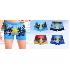 sunga box masculino com estampa de coqueiro , moda verão, com cordão, casual, natação,praia(BQ-0002)