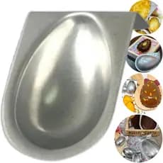 4 Formas Média Ovo Bolo Páscoa Alumínio Suporte 16x5cm 400ml Salgado Torta Empada Sushi Confeiteiro