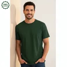 CAMISETA VERDE MUSGO MASCULINO E FEMININA ALGODÃO 100% PREMIUM