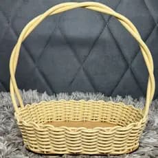 Cesta Oval 18 cm Fraldeira Sintética Para Presentes/Decoração/Cosméticos- Cores Variadas