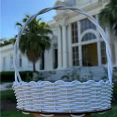 Kit 12 Cestas Fraldeiras Sintéticas 20 cm Presentes/Aniversário/Casamento/Decoração -Cores Variadas