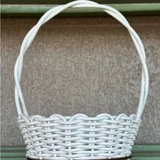 Kit 4 Cestas Fraldeiras Sintéticas 15 cm Para Casamento/Batizado/Cosmético/Presentes- Cores Variadas