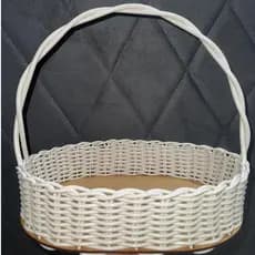Kit 6 Cestas Oval 30 cm Para Presentes/Lembranças/Cosméticos/Dia das Mães- Cores Variadas