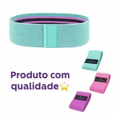 Kit 3 Faixa Elastica Hip Mini Band Treino Exercicio Academia Yoga Pilates Musculação