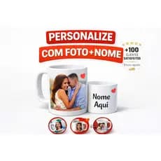 Caneca Personalizada de Porcelana com  Foto - Nome - Logotipo - Tema -Caneca Personalizada para Presente