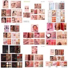 Coleção de luz multicolorida paleta fosca Blush estilo de maquiagem paleta luz livro integrado sombra paleta de maquiage