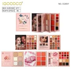 Batom estilo luz leve, um Blush, 78 cores, sombra fosca, cor corporal leve, paleta de cinco páginas, explosão, livro de