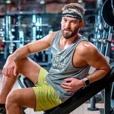 Faixa de cabeça esportiva masculina de seda gelada, nova, de grande sucesso de vendas transfronteiriça na Europa e Améri