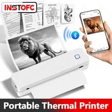 Impressão Sem Tinta Bluetooth Fio Da Impressora Térmica Portátil A4 Para Estudantes/Escritório/Casa