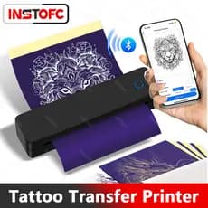 Impressora de Estêncil para Tatuagem Bluetooth Sem Fio Impressora Térmica Portátil A4 para Transfer de Tattoo Printer