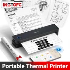 Impressora Térmica Sem Tinta HPRT Portátil A4 Fio Bluetooth Dobrada Impressão De Papel