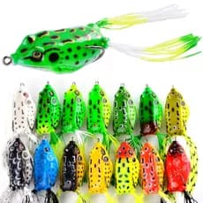 Isca artificial de imitação, isca macia tipo sapo, atacado, produtos realistas e falsos de sapo, isca, isca de pesca, eq