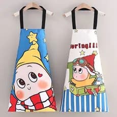 Avental Starman dos desenhos animados cozinha Halter pescoço rendas avental à prova dwaterproof água casa cozinhar macac