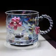 Lidar com Sakura Premium caneca de leite vidro copo de água de alto valor copo doméstico xícara de café RJYV