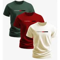 Kit 3 Camisetas 100% Algodão Premium Masculina Top Original Camisa Blusa Unissex