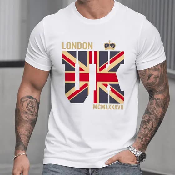 Camisa Masculina Londres – Estampa Premium