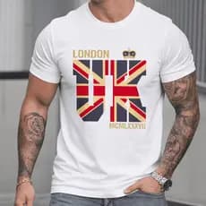 Camisa Masculina Londres – Estampa Premium