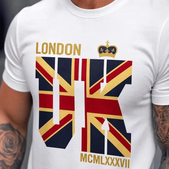 Camiseta Masculina Londres – Estampa Premium Envio Rapido