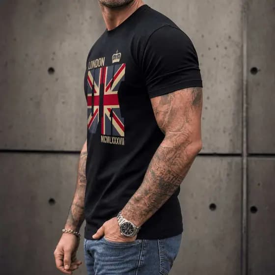 Camiseta Oversized London Vintage Streetwear Unissex 100% Algodão Premium Lançamento