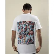 Camiseta Basica ou Oversized Camiseta Lionel Messi Goat Personalizada Momentos Unissex