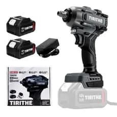 Chave De Impacto Brushless 500nm 48v Com 2 Baterias Portátil Sem Fio