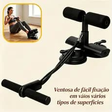 Suporte de Sit-Up Multifuncional com Ventosa Proteção para Tornozelo e Abdome