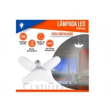 Lâmpada LED Pétala 28W Bivolt 6500K Ajustável Iluminação Forte Para Casa e Comércio