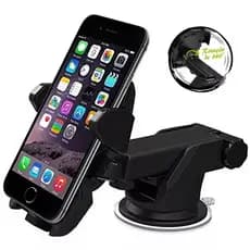 Suporte de Smartphone para Carro com Ventosa Alta Fixação Ajuste Multiângulo