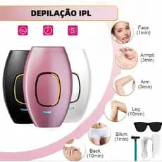 Depilador IPL com IPL Avançada para Remoção Indolor de Pelos, Disponível em Diversas Cores