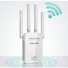 Repetidor Wifi  4 Antenas Amplificador De Sinal Cor Branco 110v/220v