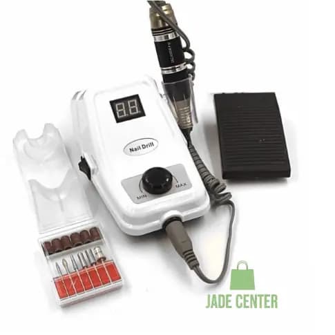 Motor Lixadeira Nail Drill Branco 40mil RPM Unha Acrigel Porcelana