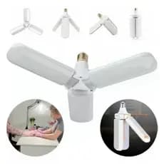 Lâmpada com 3 Pétala Bulbo LED 45W Dobrável Ajustável Luminária Fan Bivolt Manicure Leitura Iluminação