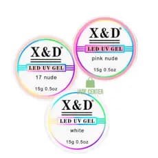 Kit 3 Gel 15g X&D Para Unhas Gel fibra XED XD Profissional Alongamento De Unha
