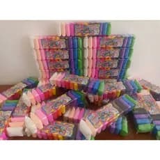 Kit 48 massinhas EVA Pula-Pula (peso total 400gr) (12 cores) + 08 ferramentas de modelar