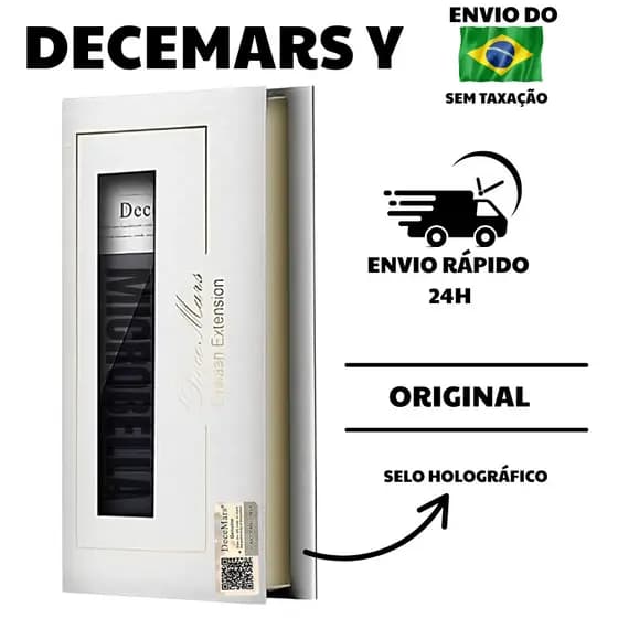 Cílios Decemars Y Volume Brasileiro 0.07D Fio YY Selo Original Extensão de Cilios  Adesivo Cola