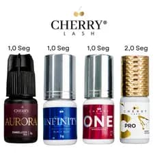 Cola Adesivo Cherry Infinity C Pro One Aurora Extensão Alongamento Cílios Retenção Volume Maquiagem