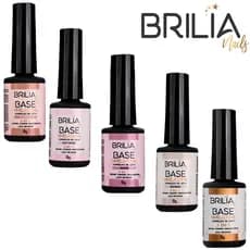 Base Niveladora Para Alongamento De Unha Brilia Nails Blindagem Gel Capa Base Esmaltação Nail 9ml