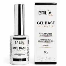Gel Base Ultrafix Brilia Nails 9ml Aderência Máxima Para Blindagens Esmaltação Em Gel Alongamento