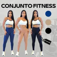CONJUNTO de Calça Legging de treino MALHAR  Zero Transparência Modeladora e Cintura Alta ACADEMIA