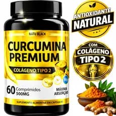 Cúrcumina Com Colágeno Tipo 2 Puro Alta Concentração Original Curcuma Longa- ENVIO IMEDIATO