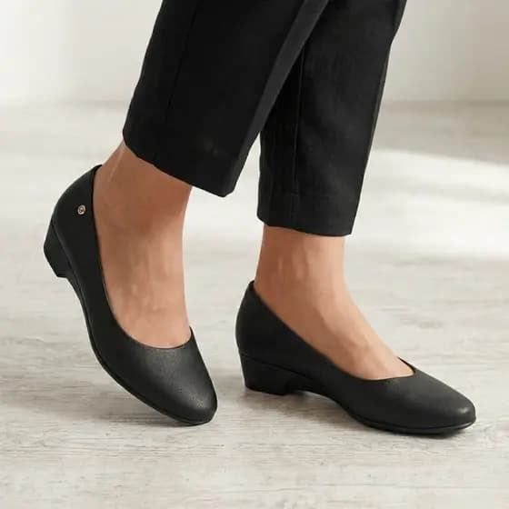 Sapato Social Feminino Piccadilly Trabalho Conforto Salto Baixo Casual Picadili