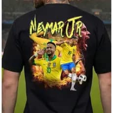 Camisa Neymar Futebol Streetwear Algodão Premium
