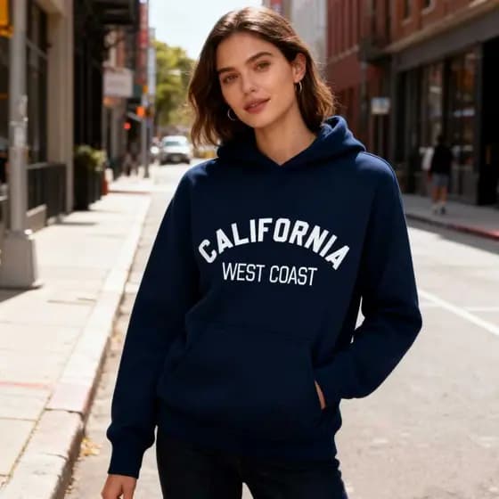 Moletom Unissex California West Coast Fio 30.1 Premium Estilo Streetwear