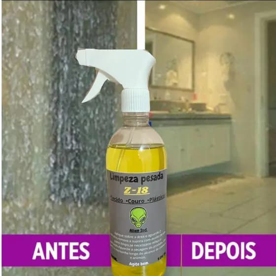 Limpeza Pesada Z18 Alien Ind  Limpa Box Blindex e Vidros Encardidos