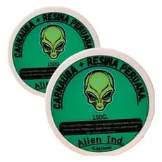 Kit 2 Ceras Alien Polimento Queimado Riscos Carnaúba 120g