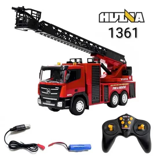 Caminhão Huina  Controle Remoto De Bombeiro 1361 Escala 1:18