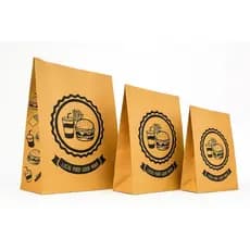 Saco Delivery SOS Kraft 100 UN Hambúrguer, Burguer, Lanche - Estampado