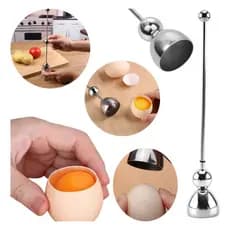 Cortador Casca Ovo Abridor Ovo Cru Cozido Aço Inox Premium