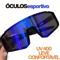 Óculos Esportivo Azul UV400 Unissex Para Ciclismo Corrida Academia Óculos de Sol Leve Confortável Proteção UV