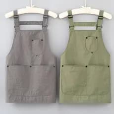 Japonês simples repelente de água curto avental cozinha doméstica cozinhar Anti-incrustante cintura jantar roupas de tra